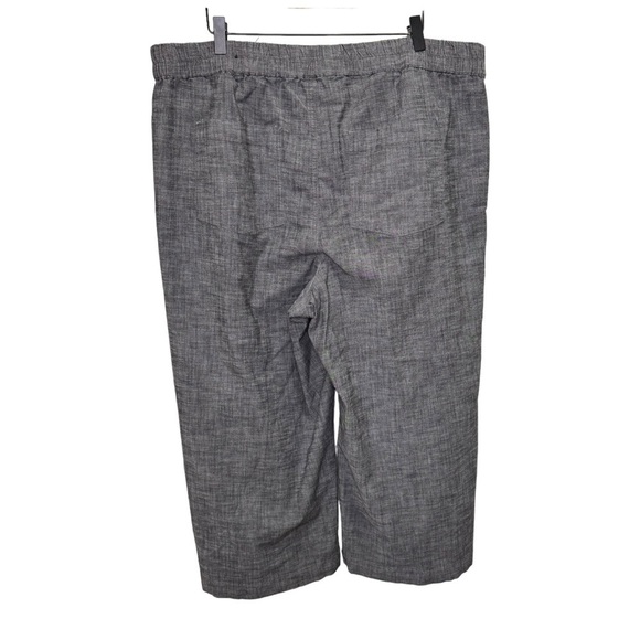 Reitman's Grey Wide Leg Cropped Pants Size 20 - Picture 7 of 9